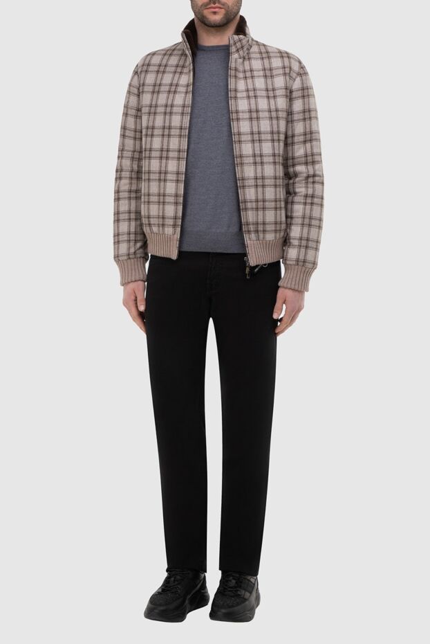 Fabio Gavazzi wool jacket with natural fur lining and knitted cuffs
 165810 - photo 2