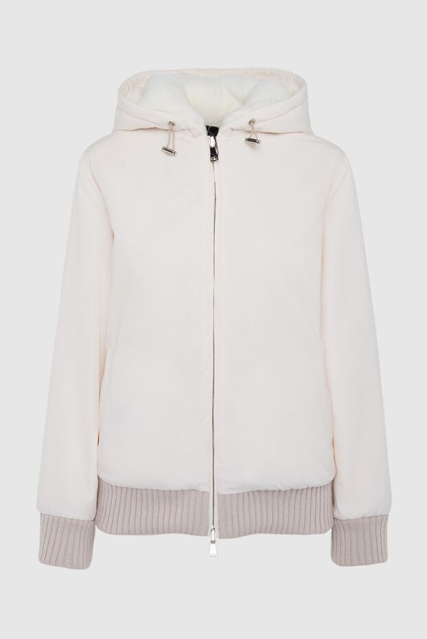 Jacket made of natural fur and polyester pink for women - photo 1