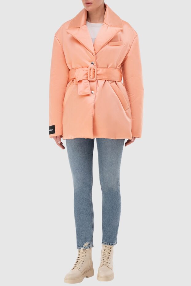 Khrisjoy women's jacket-style down jacket with belt, pink
 166125 - photo 2