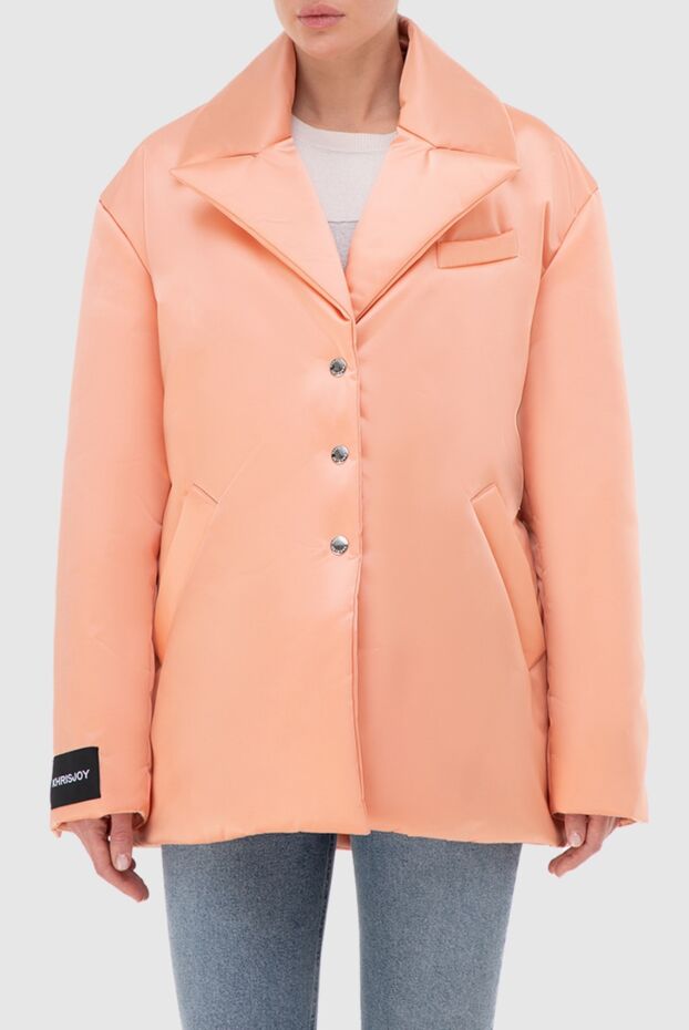 Khrisjoy women's jacket-style down jacket with belt, pink
 166125 - photo 3