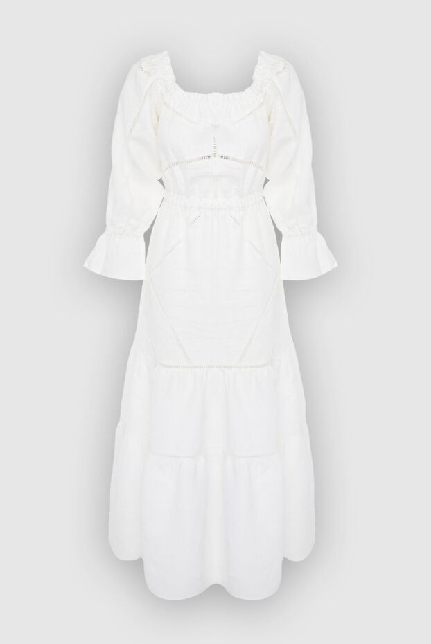 Moeva white linen dress with scalloped trim and puff sleeves
166247 - photo 1