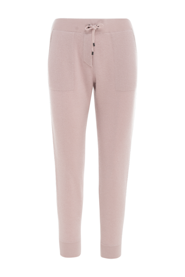 Brunello Cucinelli брюки из кашемира розовые женские 166290 - фото 1