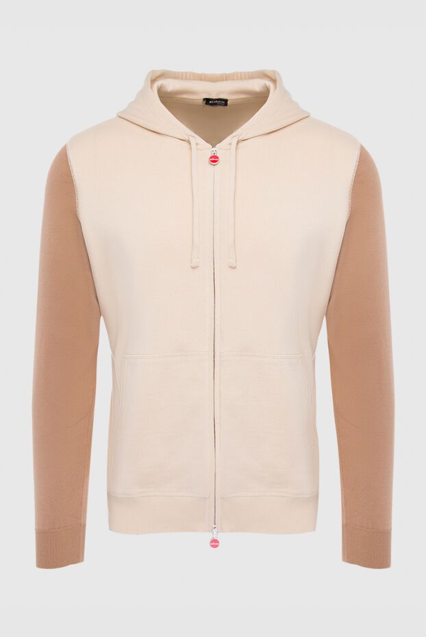 Kiton толстовка на молнии в двухцветном исполнении с капюшоном
166373 - фото 1