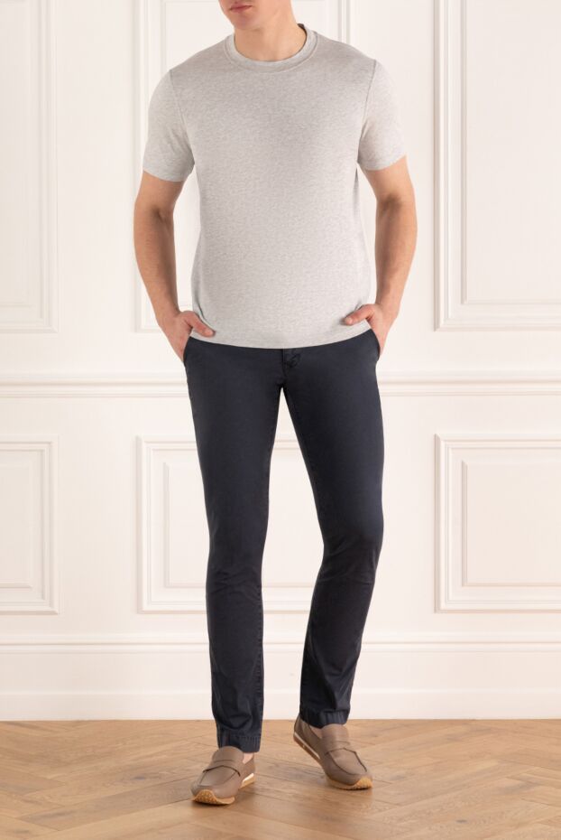 Brunello Cucinelli ашық сұр мақта матадан жасалған жейде
 166401 - фото 2
