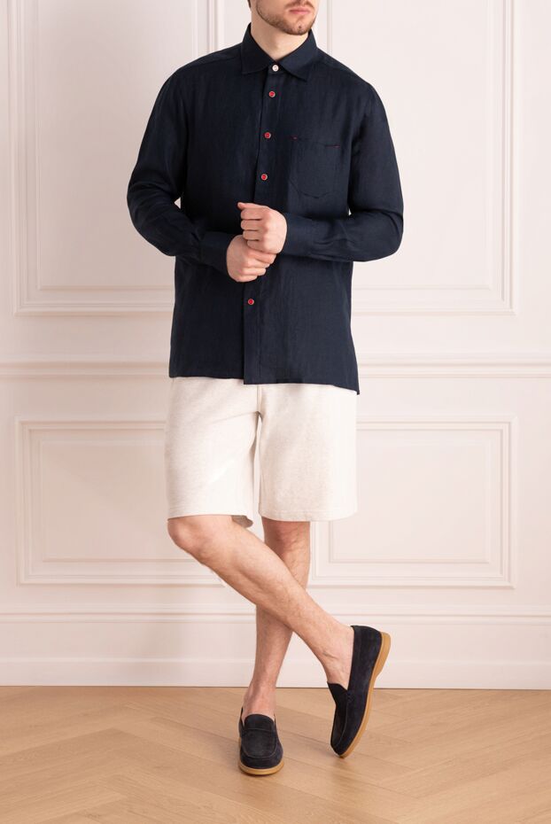 Brunello Cucinelli fashionable white shorts with an elastic waist and zip pockets 166409 - photo 2