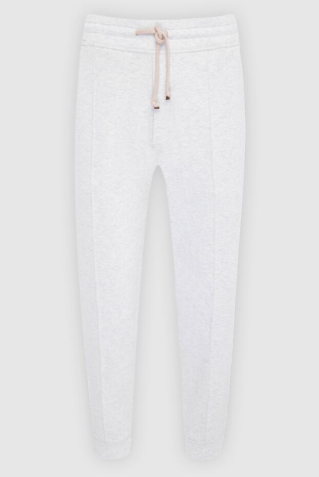 Brunello Cucinelli light-colored cotton jersey trousers with cuffs at the hem
166416 - photo 1