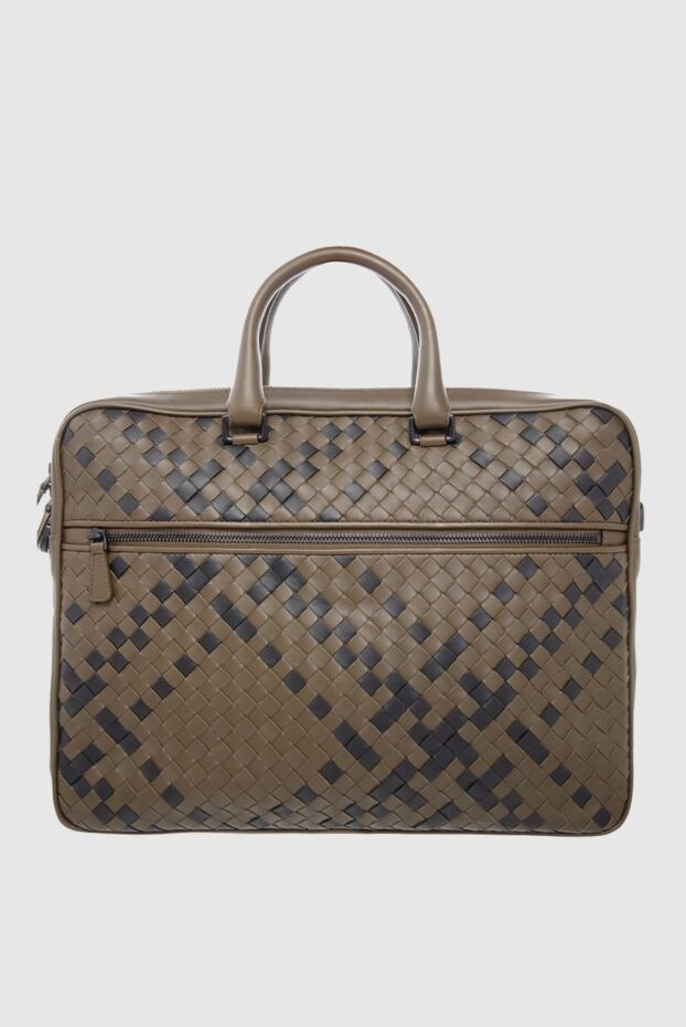 Bottega Veneta ерлерге арналған бежевый былғары портфель 166519 - фото 1