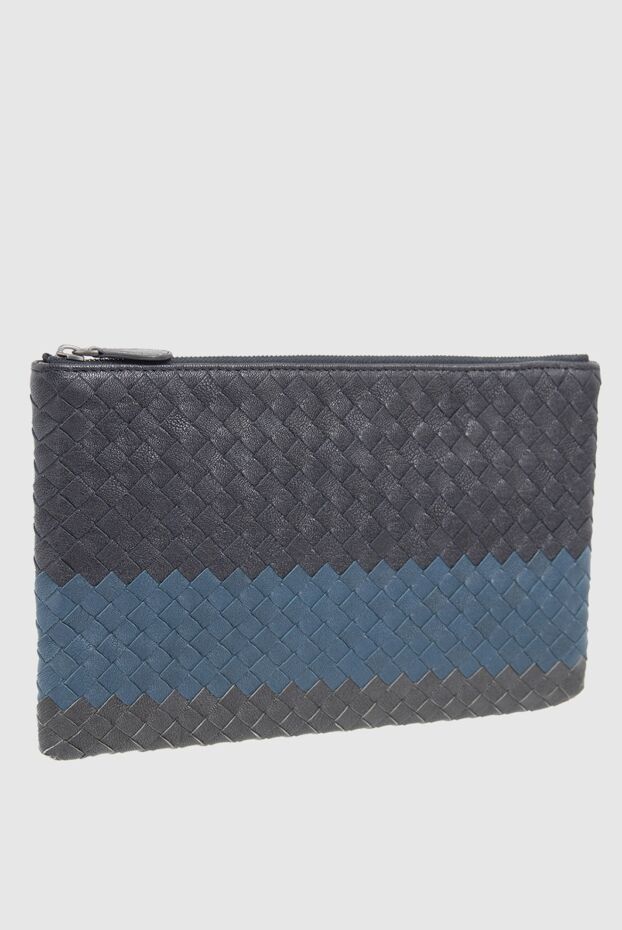Bottega Veneta клатч мужской кожаный intrecciato piccolo трехцветный 166537 - фото 2
