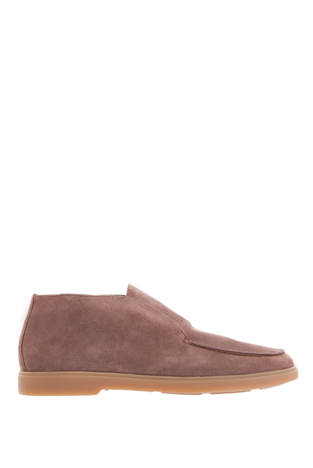 Santoni лоферы из нубука бежевые на гибкой светло-коричневой подошве
166739 - фото 1