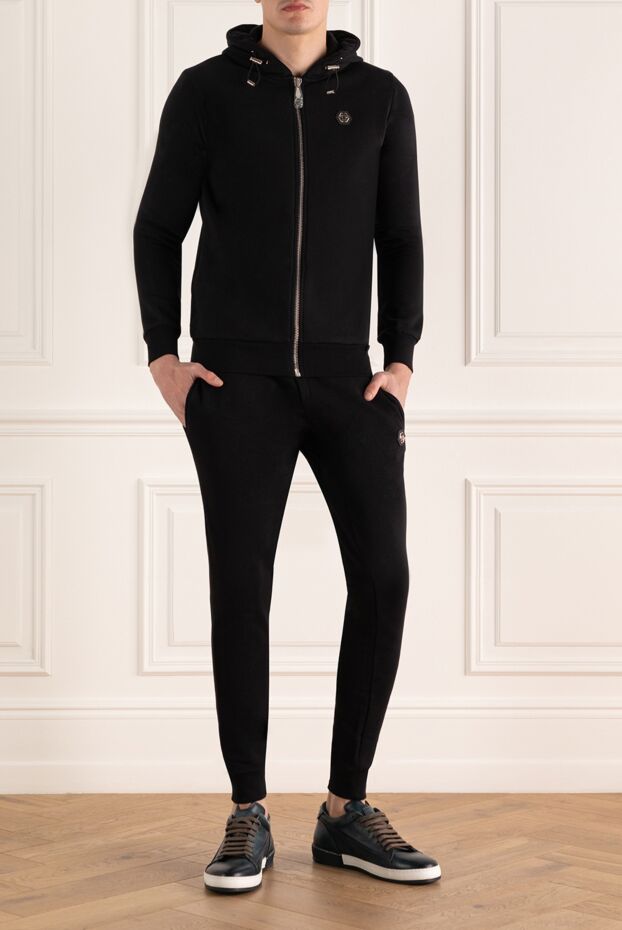 Philipp Plein men’s tracksuit with hood on contrasting zipper decorated with logo 166839 - photo 2