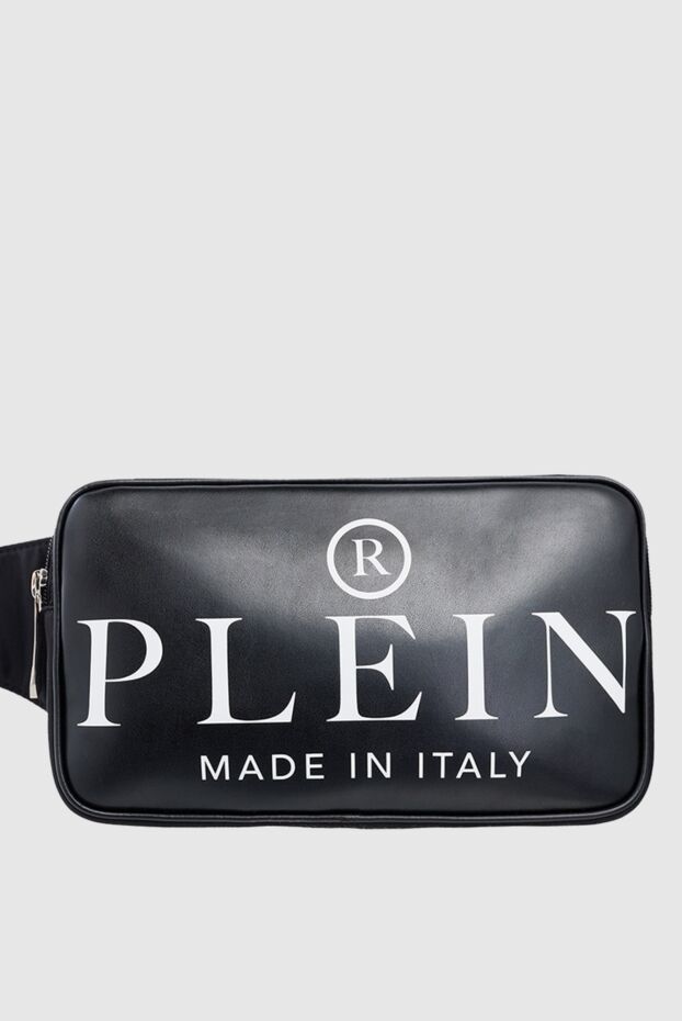 Philipp Plein таза былғарыдан және нейлоннан жасалған белдік сөмке, ерлерге арналған қара 166842 - фото 1