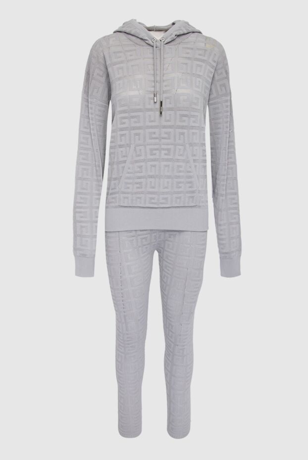 Givenchy cozy gray women's suit with geometric jacquard pattern 166890 - photo 1