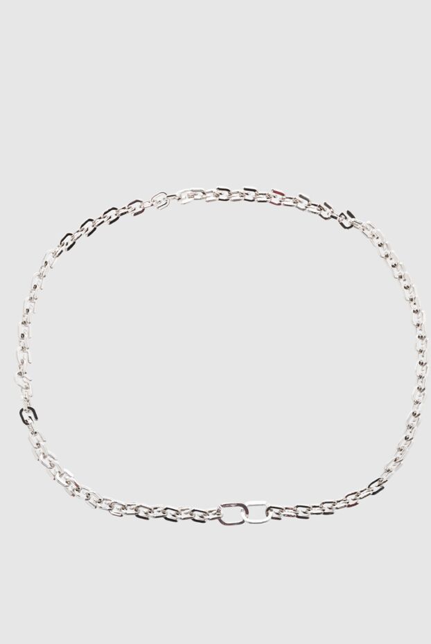 Givenchy цепочка женская серебристая с элементами минимализма 166892 - фото 1