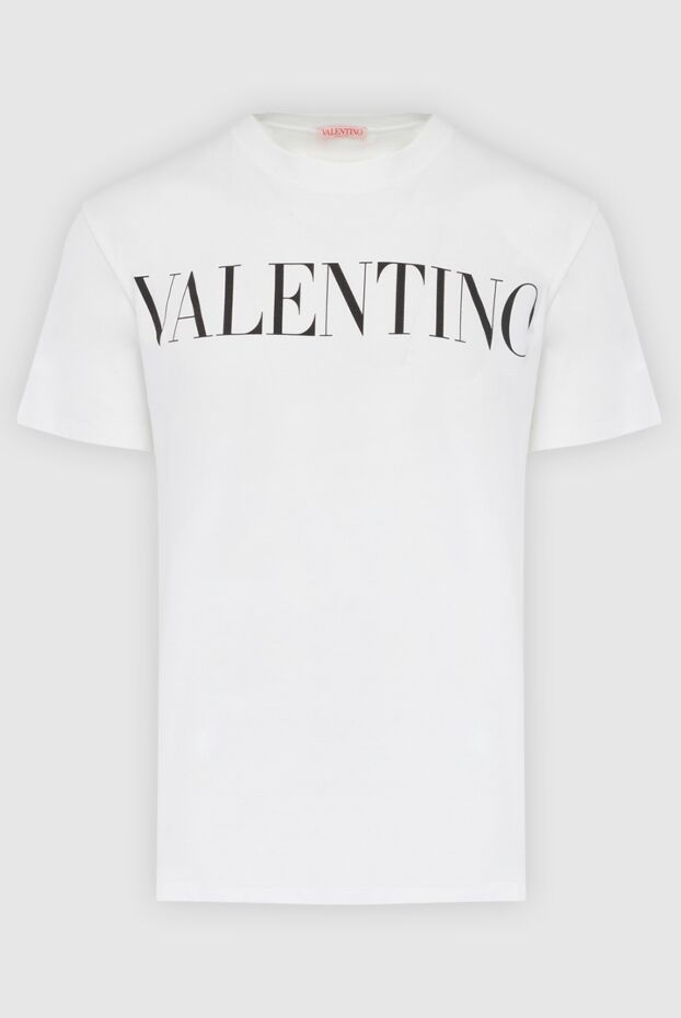 Valentino мужская хлопковая футболка с лаконичным дизайном и логотипом по центру
166944 - фото 1