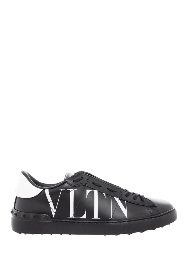 Valentino ақ vltn логотипі және контраст өкшесі бар қара былғары кроссовкалар
166949 - фото 1
