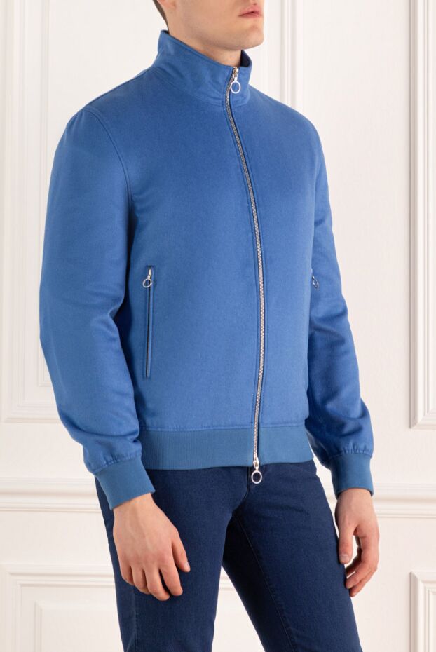 Seraphin blue cashmere jacket for men 167073 - photo 3