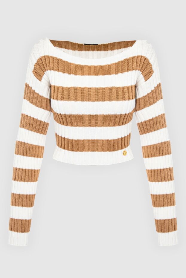 Balmain cropped sweater with wide stripes and boat neckline
167086 - photo 1