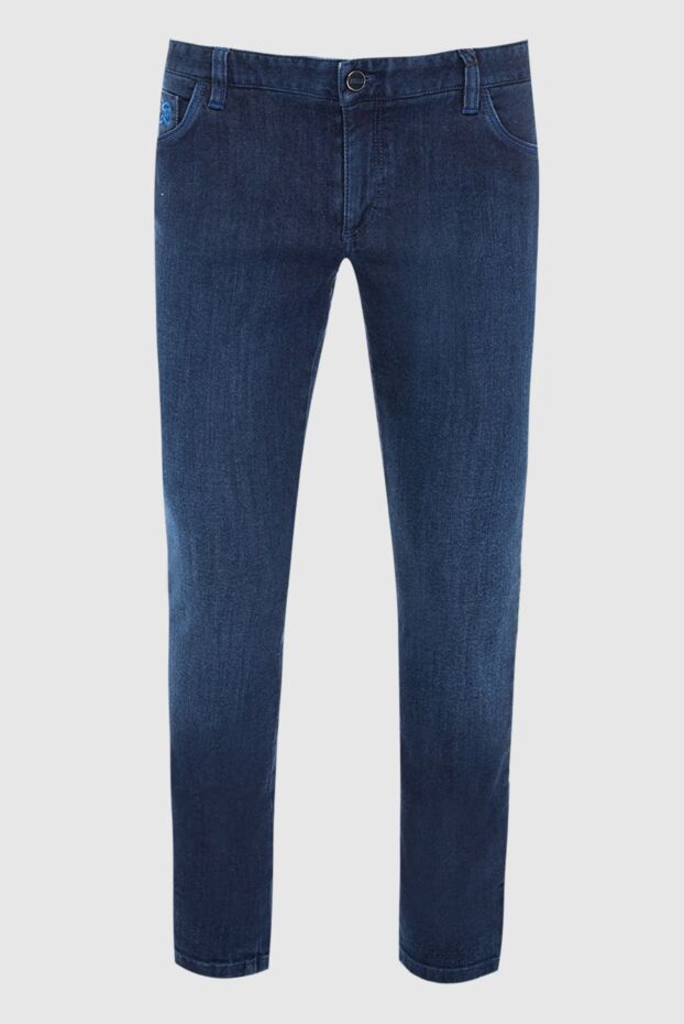 Zilli men's dark blue jeans with decorative stitching
167146 - photo 1