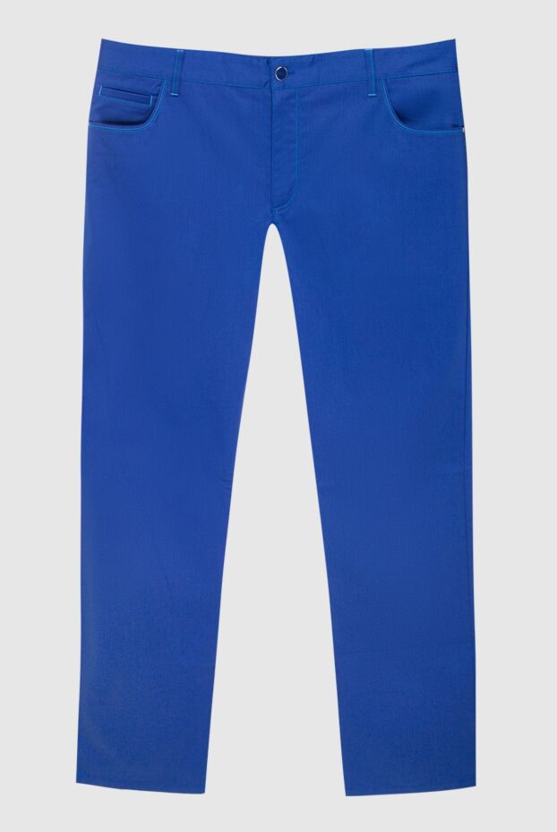 Zilli men's blue cotton pants 167149 - photo 1