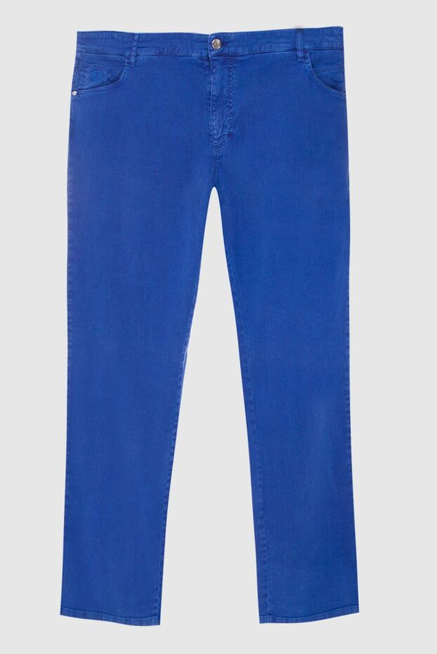 Zilli straight trousers in rich blue made from soft stretch cotton and linen
167159 - photo 1
