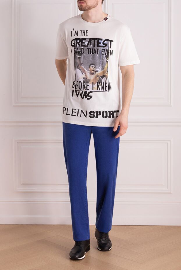 Zilli straight trousers in rich blue made from soft stretch cotton and linen
167159 - photo 2