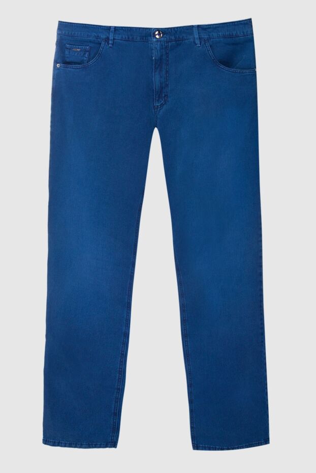 Zilli men's blue-blue jeans with decorative pocket trim
167179 - photo 1