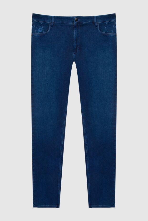 Zilli blue universal jeans with contrasting branded element 167196 - photo 1