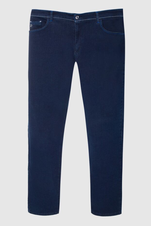 Zilli classic fit jeans made of stretch denim in dark blue 167200 - photo 1