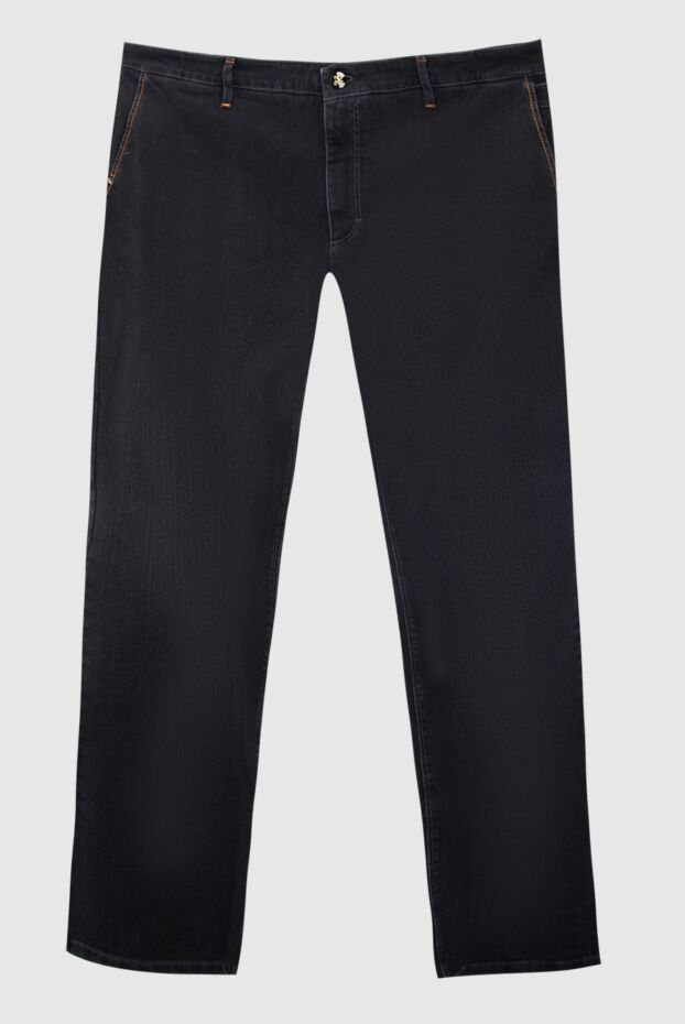 Zilli straight fit black jeans with accent stitching 167202 - photo 1