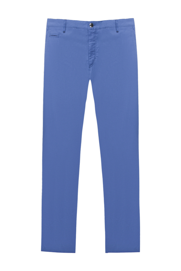 Zilli pants made of cotton cashmere blue for men 167214 - photo 1