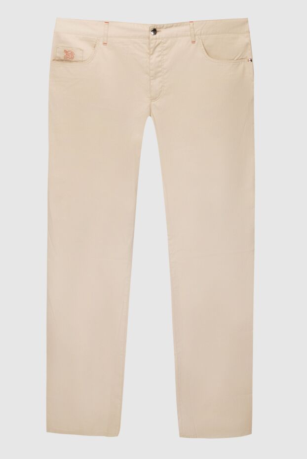 Zilli beige cotton and cashmere jeans for men 167217 - photo 1