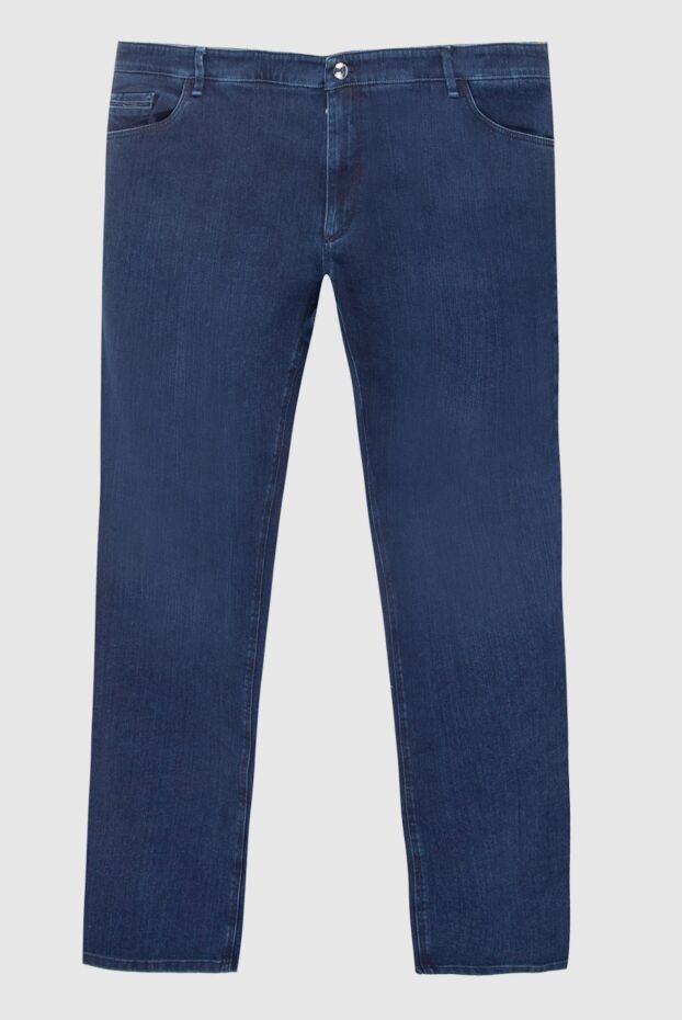 Zilli men's cotton jeans dark blue with decorative stitching on pockets
167258 - photo 1