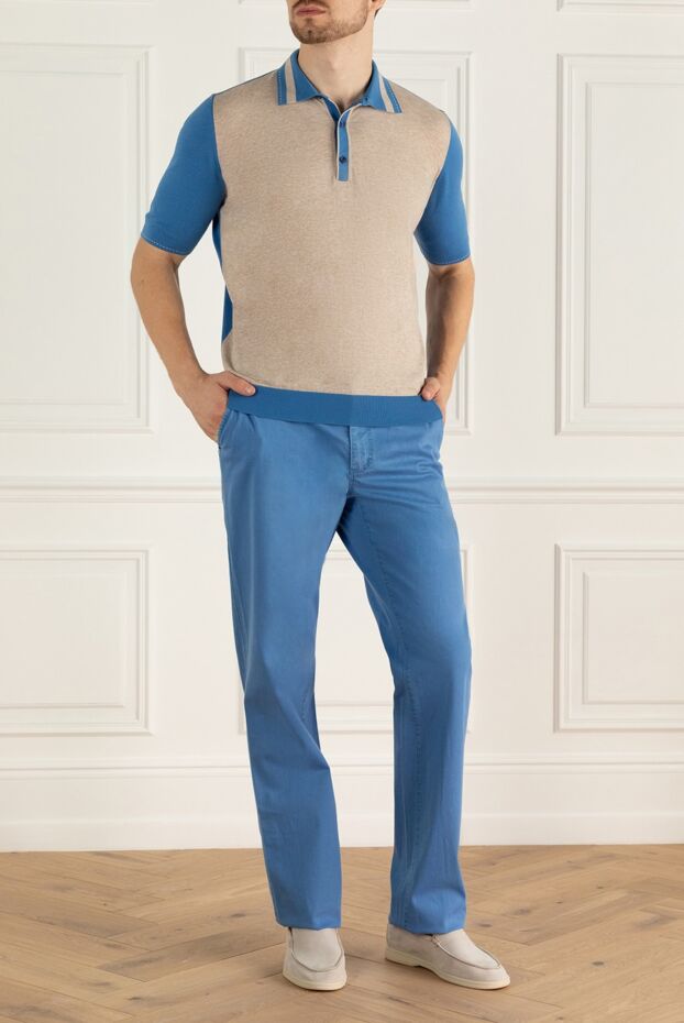 Zilli straight-leg trousers made of soft cotton in sky blue
167259 - photo 2
