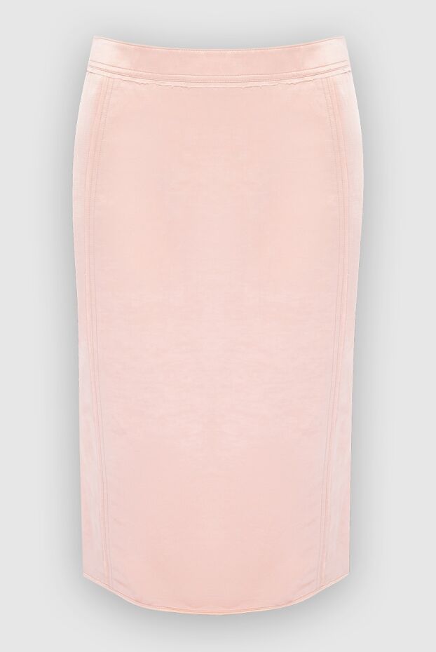 Tom Ford әйелдерге арналған қызғылт вискоза және зығыр юбка 167325 - фото 1
