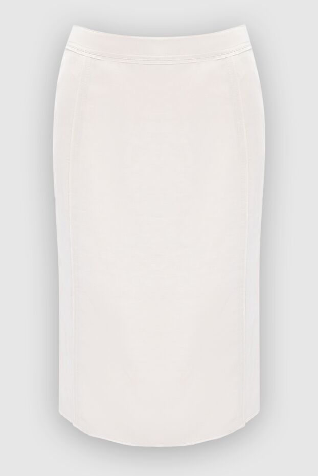 Tom Ford әйелдерге арналған ақ вискоза және зығыр юбка 167326 - фото 1