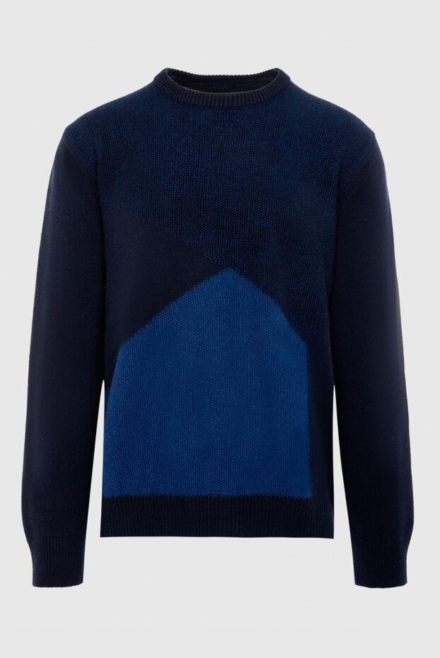 Zilli dark blue jumper with contrast insert for men 167413 - photo 1