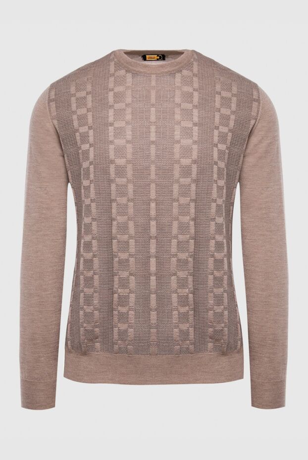 Zilli brown silk and cotton jumper for men 167468 - photo 1