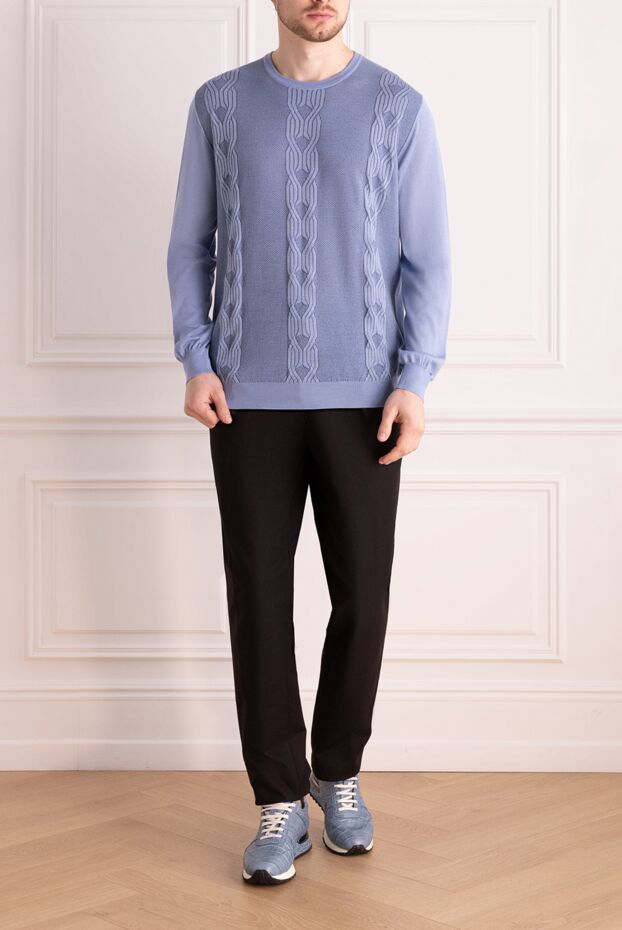 Zilli fine cashmere-silk jumper with vertical chain pattern
 167515 - photo 2