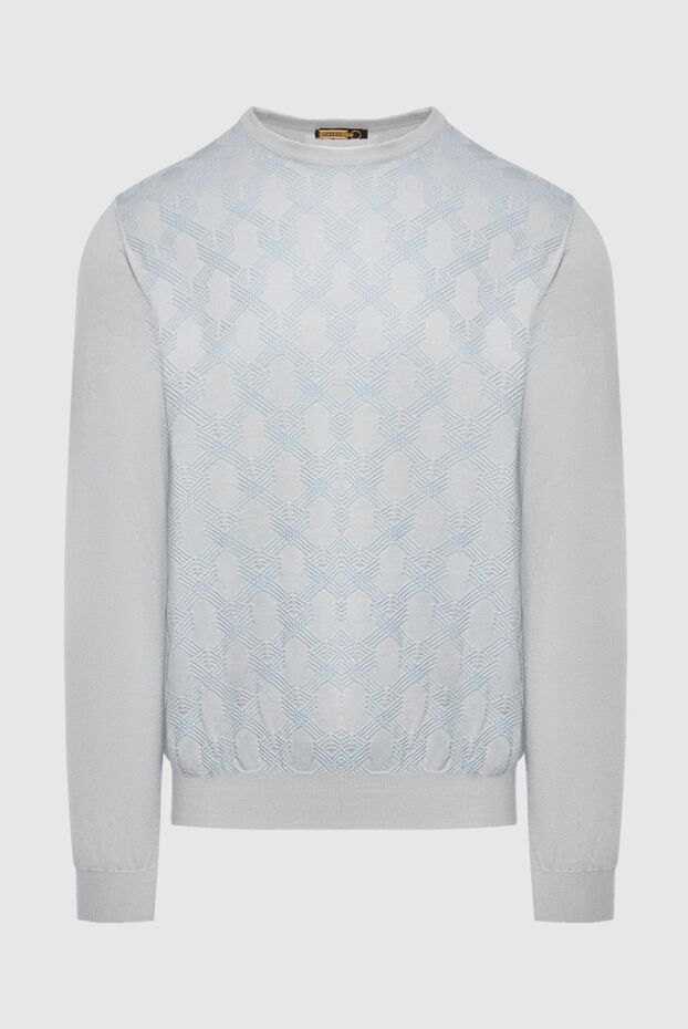 Zilli light grey jumper with textured pattern for men 167556 - photo 1