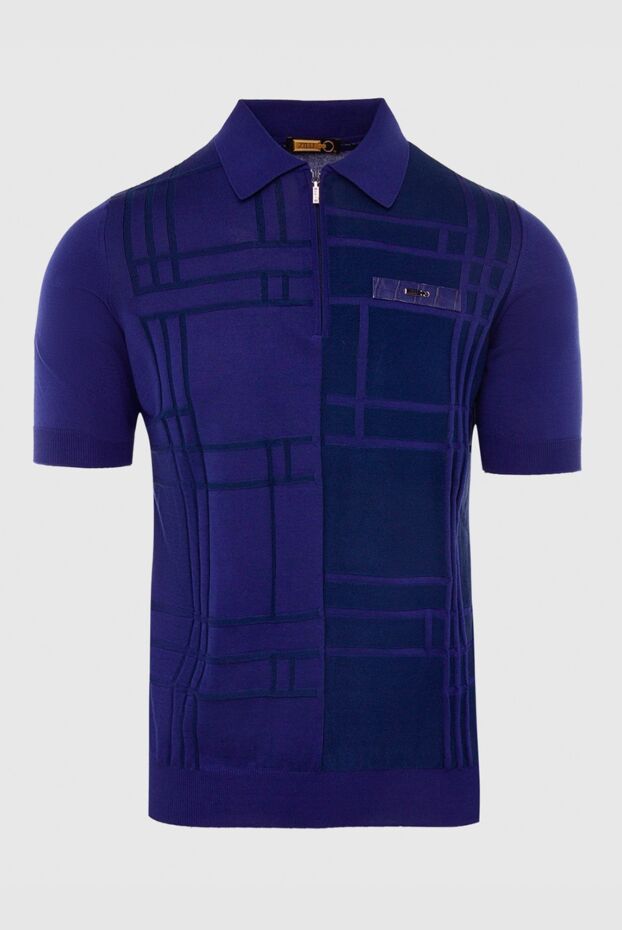 Zilli cotton and silk polo with crocodile skin insert purple
167631 - photo 1