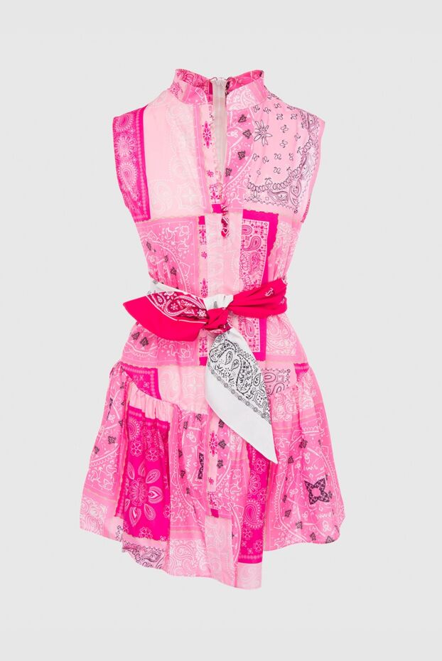 Forte dei Marmi Couture short pink cotton dress with frill at the bottom and contrasting inserts
167801 - photo 1