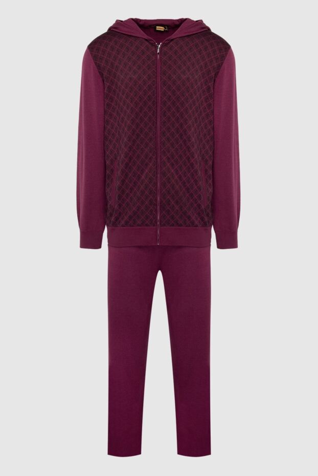 Zilli men's sports suit made of cashmere, wool and silk in burgundy. 167812 - photo 1