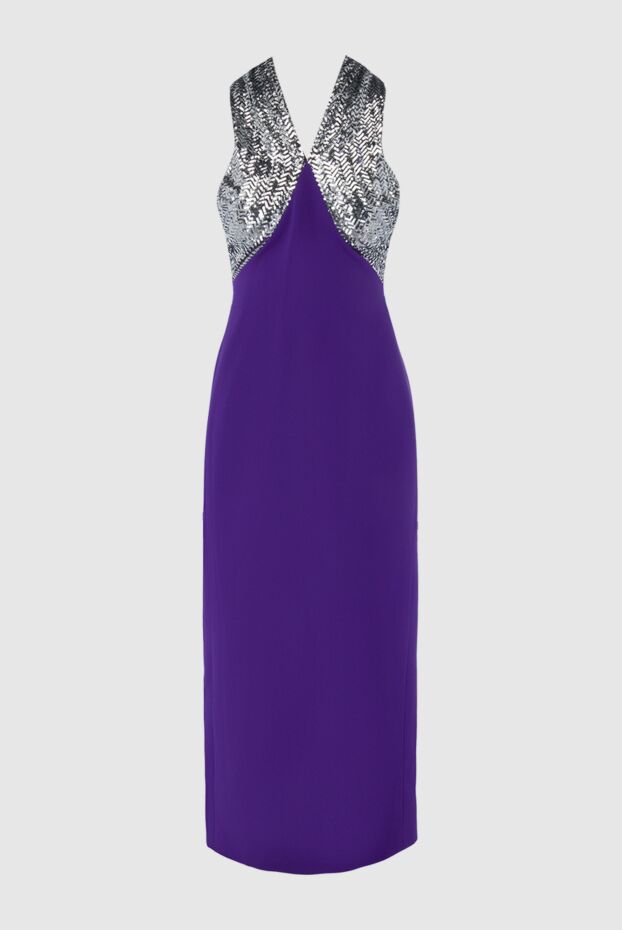 David Koma purple dress with silver sequin straps women's 167946 - photo 1