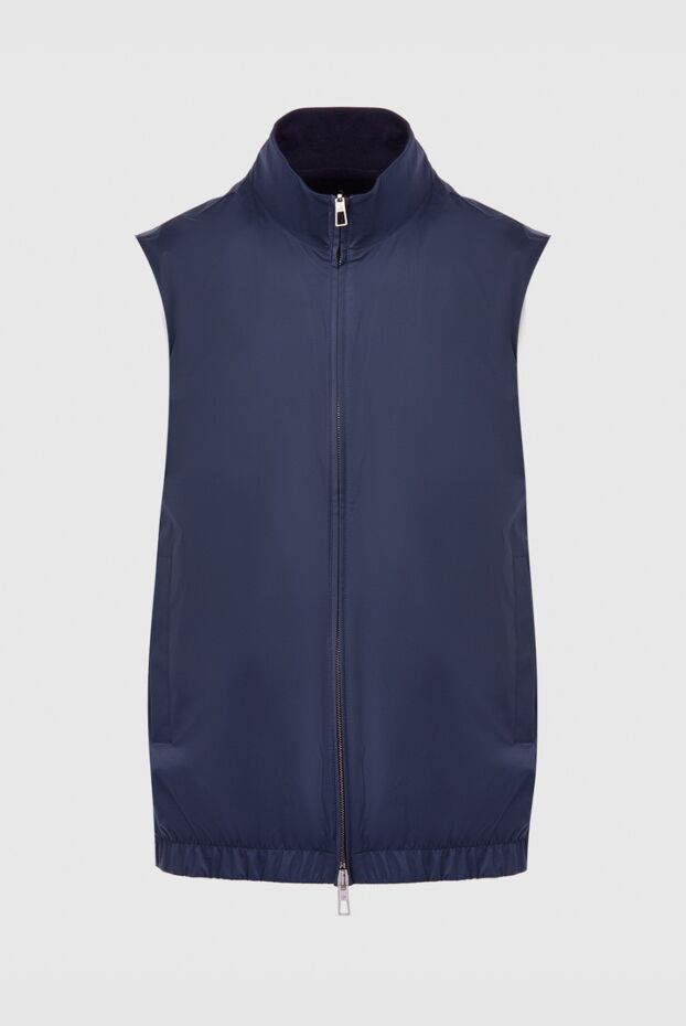 Loro Piana көгілдір қайтымды жел микроталшық/жүннен жасалған жейде ерлерге арналған тілек 167987 - фото 1