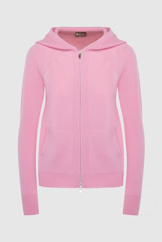 Loro Piana cashmere hoodie pink for women 167999 - photo 1