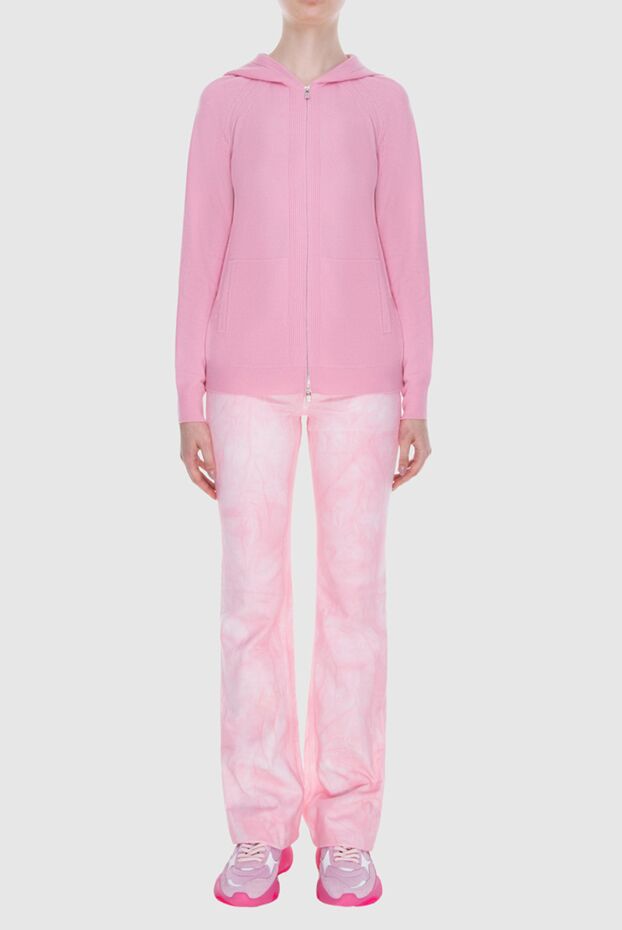 Loro Piana cashmere hoodie pink for women 167999 - photo 2