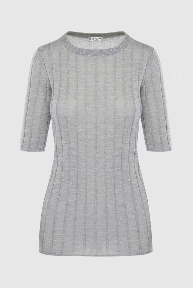 Brunello Cucinelli a fine knit jumper with short sleeves and a structured pattern
168023 - photo 1
