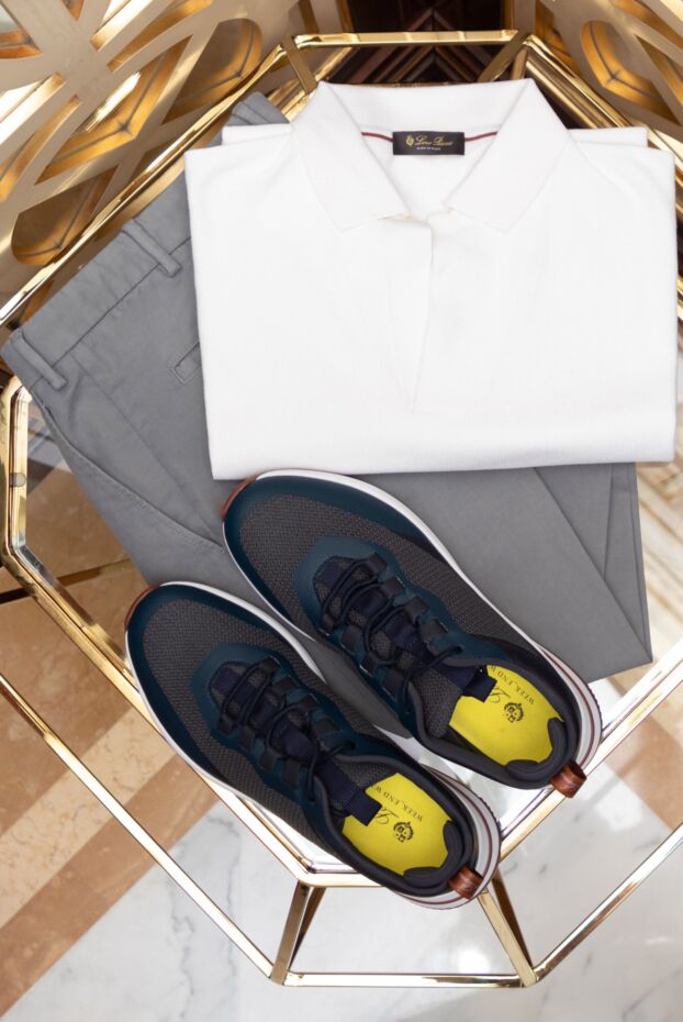 Loro Piana men's white slim-fit shirt made of thin cotton
 168036 - photo 2