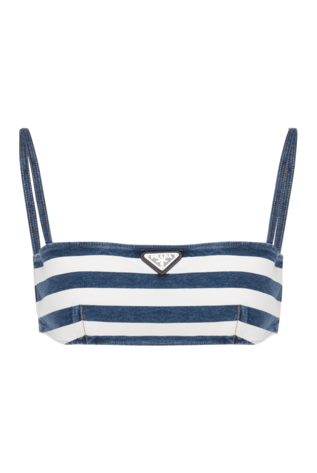 Crop top with thin straps in a nautical style
- photo 1