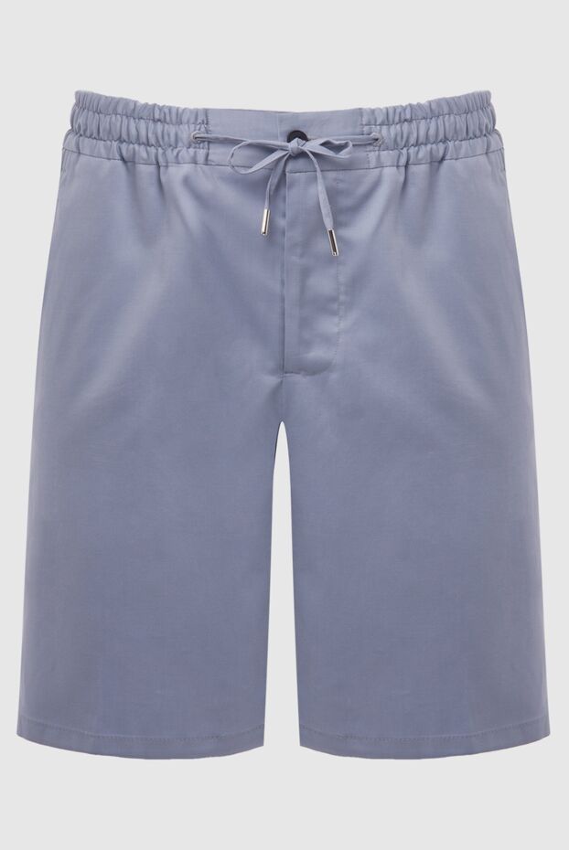Cesare di Napoli summer men's shorts with a drawstring waistband in blue
168208 - photo 1